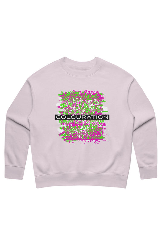 Colouration Watercolor Acrylic Oil Women's Relaxed Sweatshirt