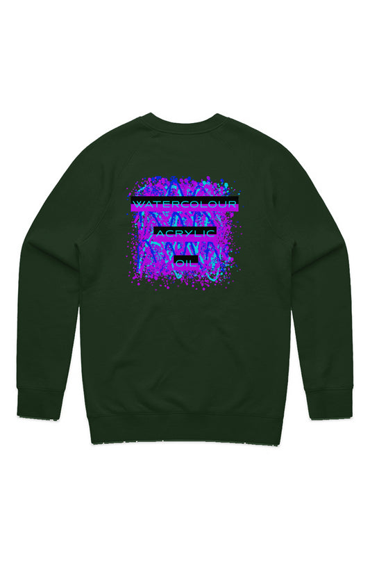 Colouration Watercolour Acrylic Oil Sweatshirt