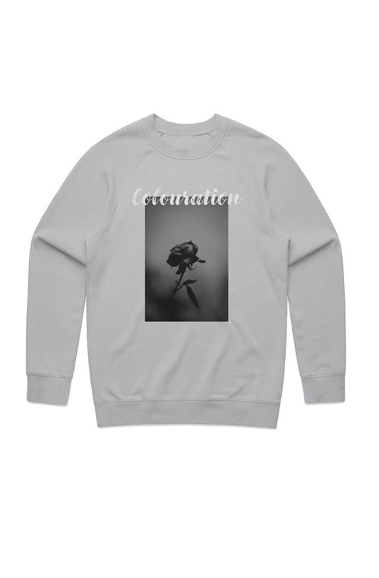 Colouration Black white Rose Sweatshirt
